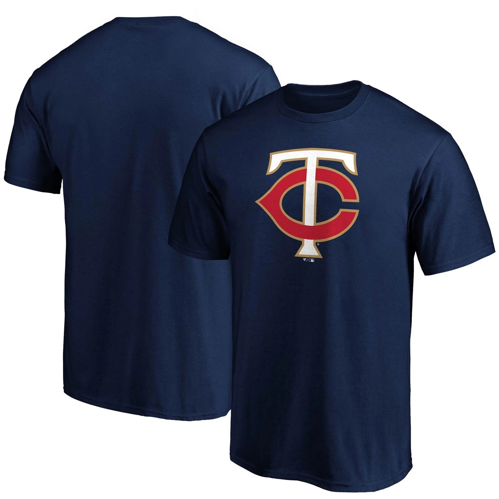 Fanatics Men’s Navy Blue Minnesota Twins Official Logo T-Shirt Size Large