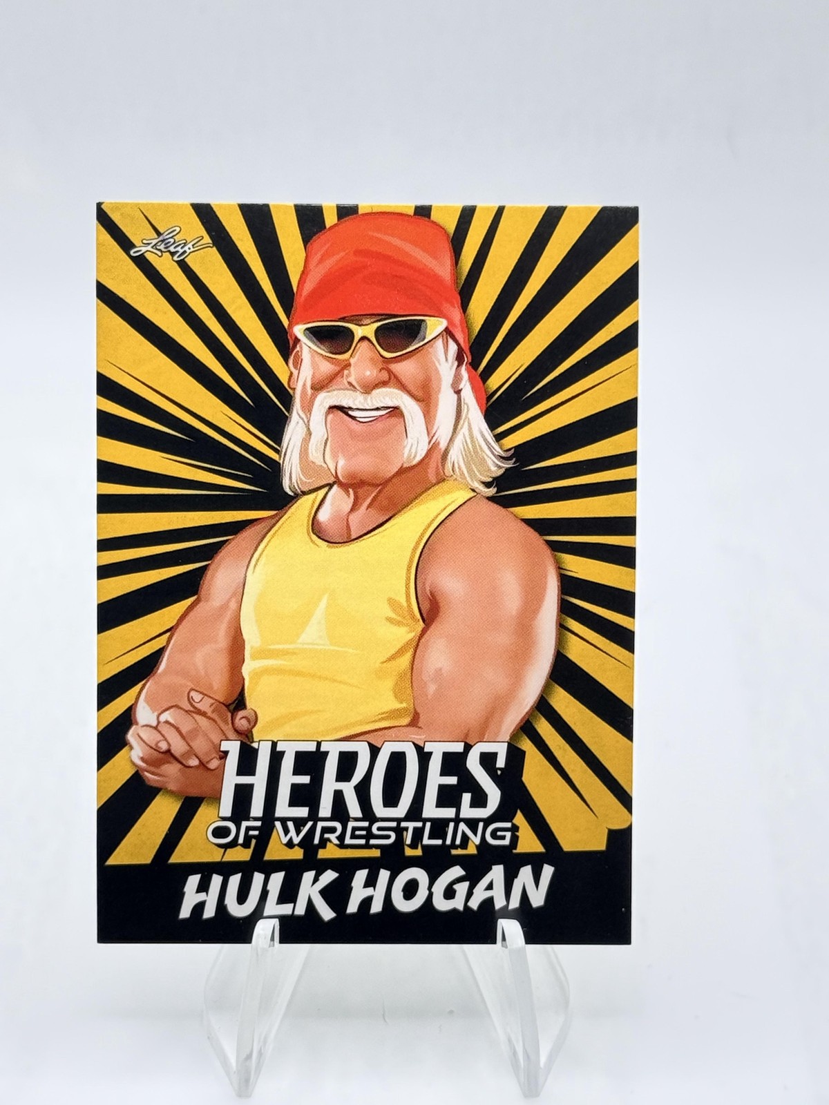 2023 Leaf Heroes of Wrestling Hulk Hogan WWE #B-4 Gold Variation