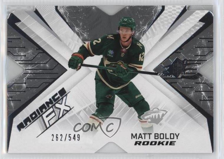 2022-23 SPx Radiance F/X Rookies 262/549 Matt Boldy #RFX-73 Rookie RC 14sr