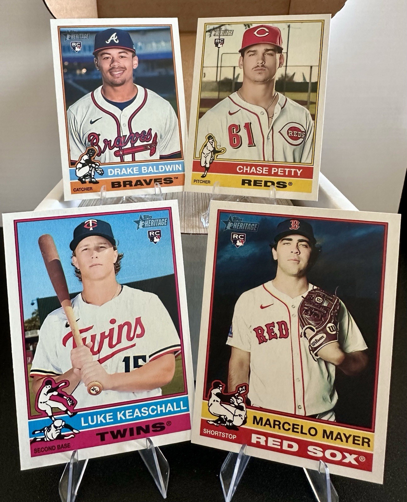 2025 Topps Heritage High Number COMPLETE Base Set Cards 501-700 Mayer, Keaschall