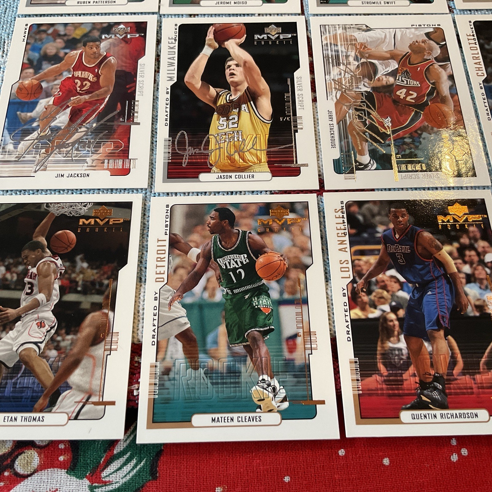 1999-00 Upper Deck MVP SILVER SCRIPT AND REG Basketball Lot Of 12 SEE List.