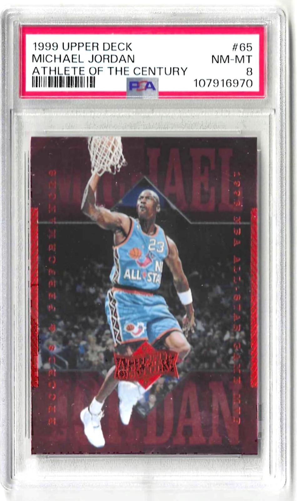 1999 Michael Jordan #65 PSA 8 READ DESCRIPTION