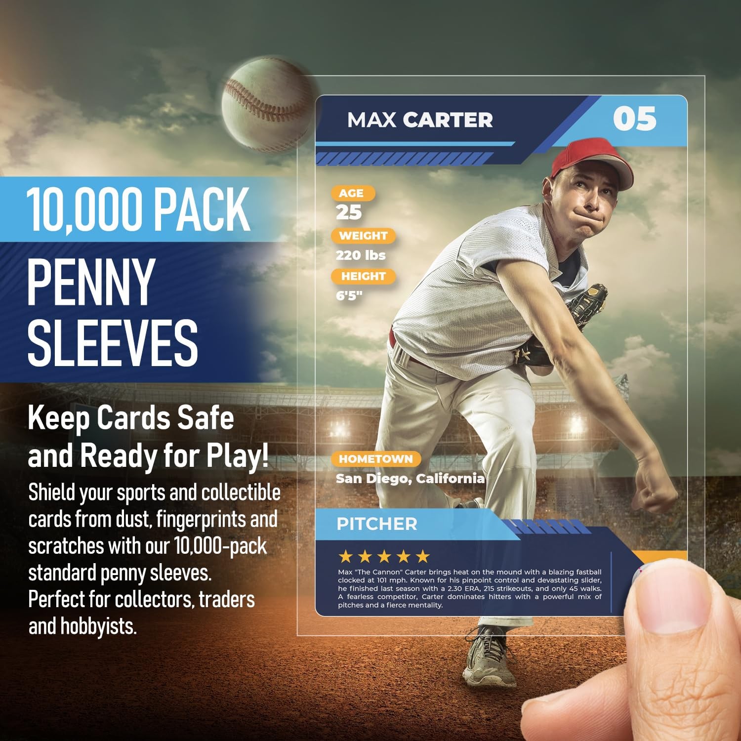 Ultra Clear Baseball & Trading Card Sleeves – Standard & Thick Protection