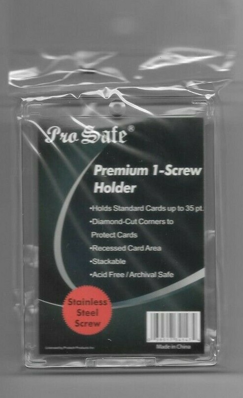 10 PREMIUM ONE SCREW SCREWDOWN REGULAR CARD HOLDERS 1 SCREW ARCHIVAL SAFE