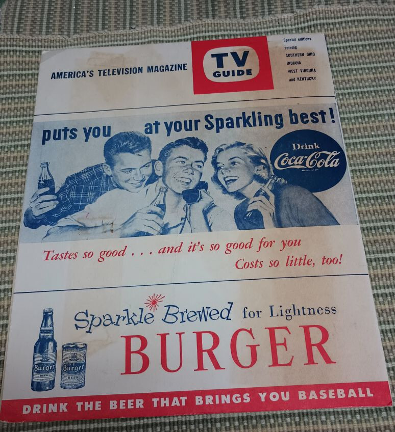 1958 Scorecard Signed Milwaukee Braves; Warren Spahn + Del Rice + Unknown