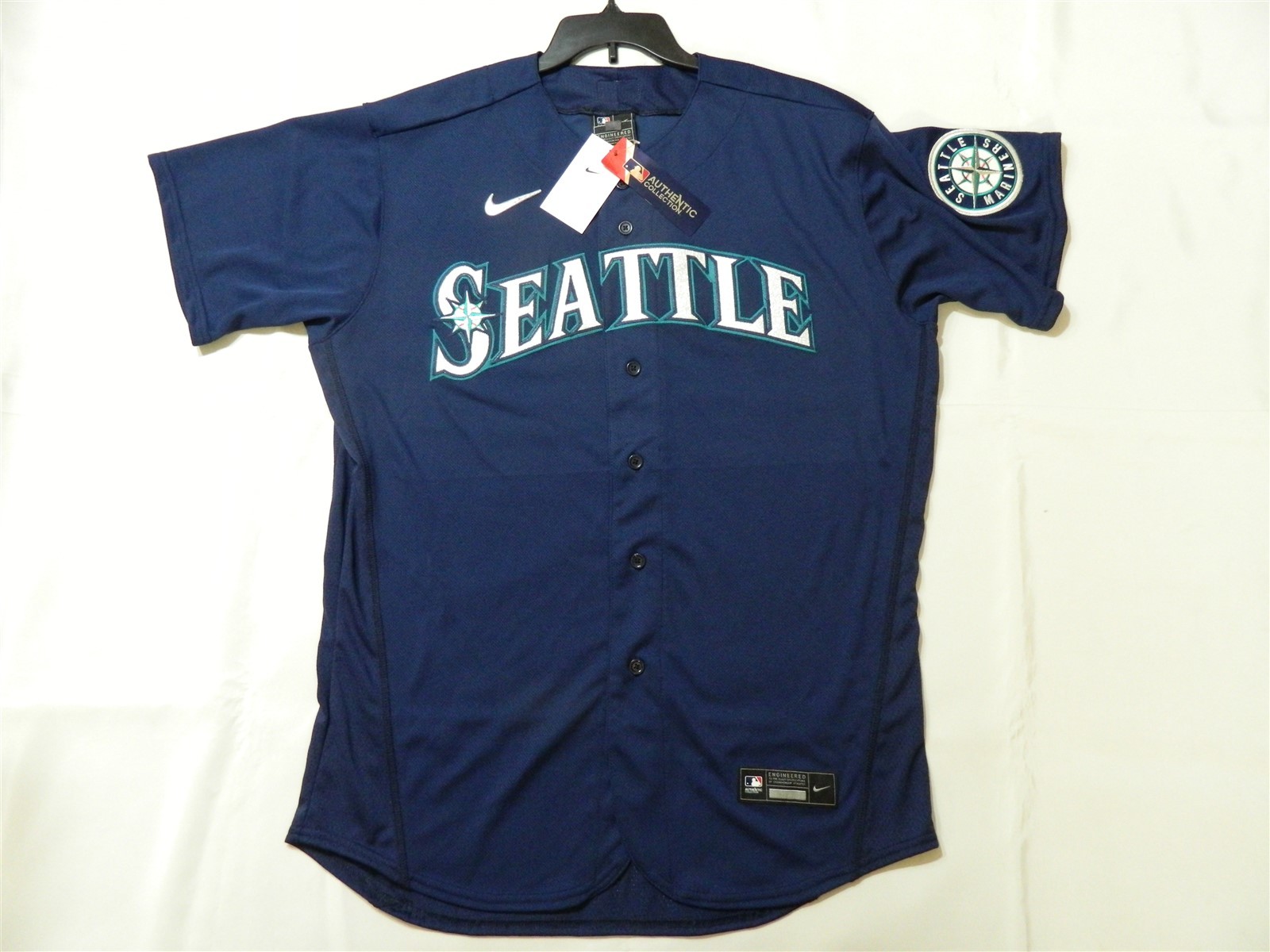 Authentic Seattle Mariners Elite Flex Base Alternate Navy Blue Jersey 40 Reg$305