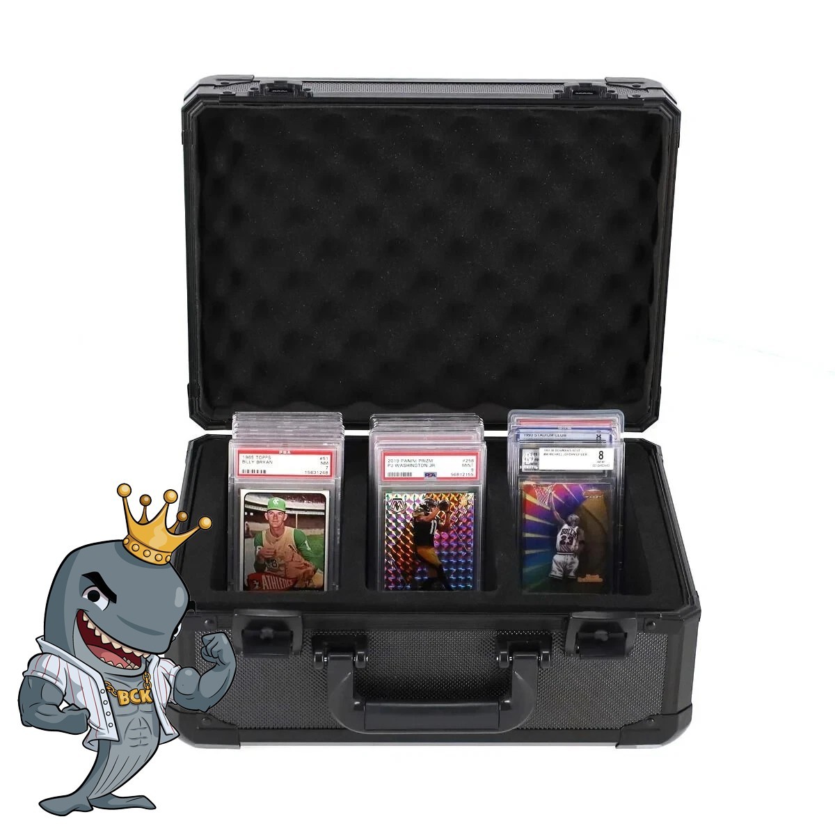 BCW (Zion) 3-Row Graded Card Latching Case Black FREE SHIP