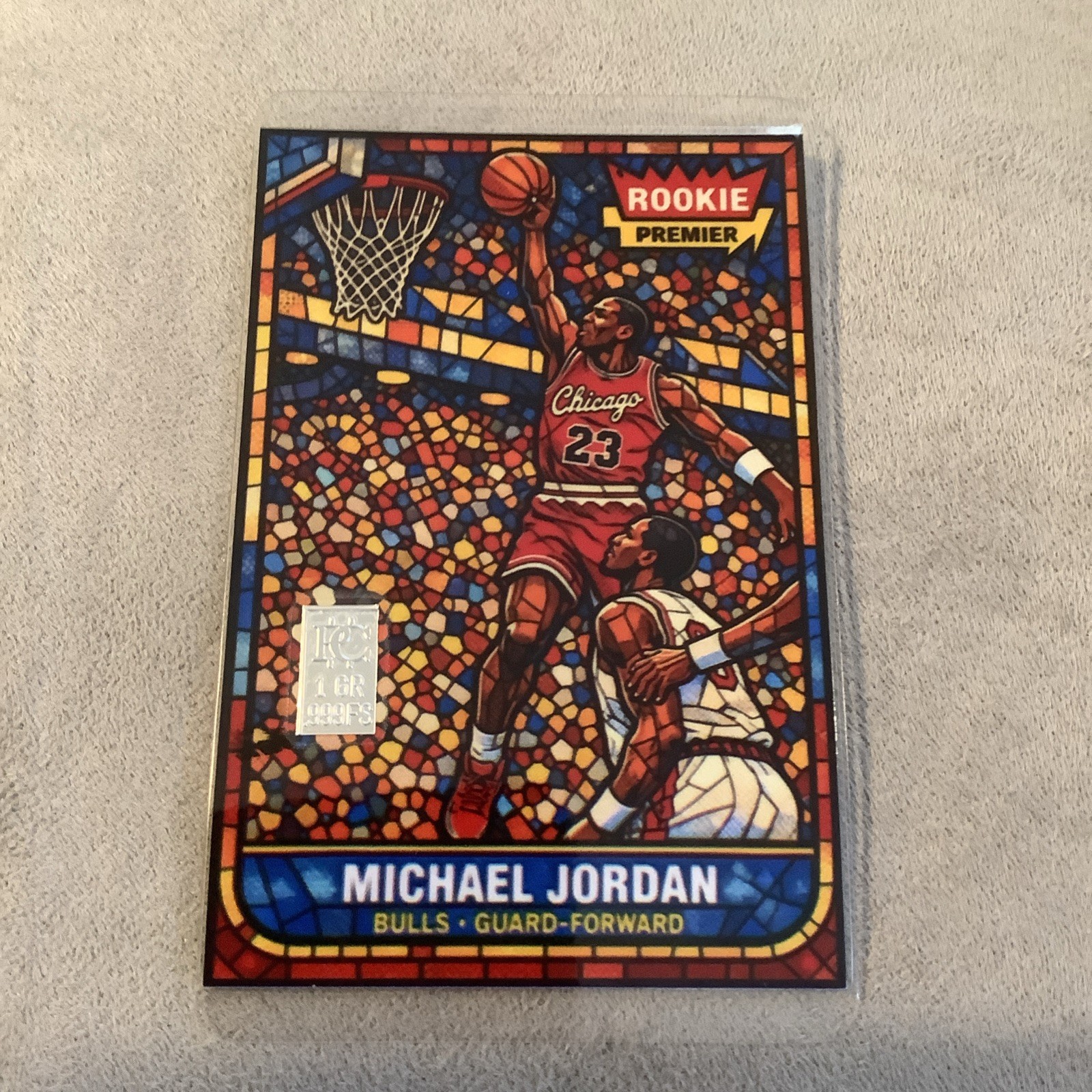 MICHAEL JORDAN FAN ART gr silver