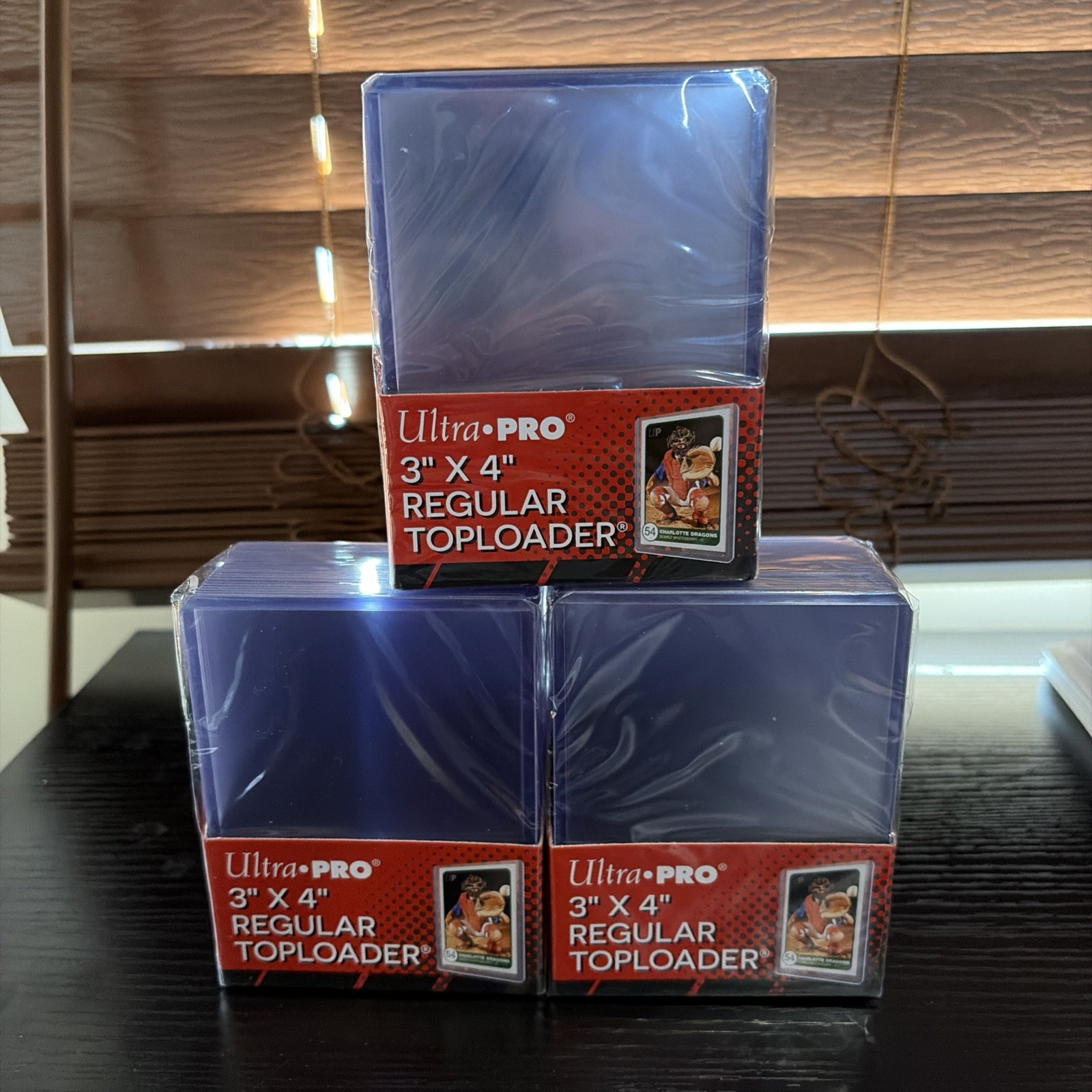 Ultra Pro 3X4 Regular Toploaders 3 Packs of 25 for Standard Sized Cards