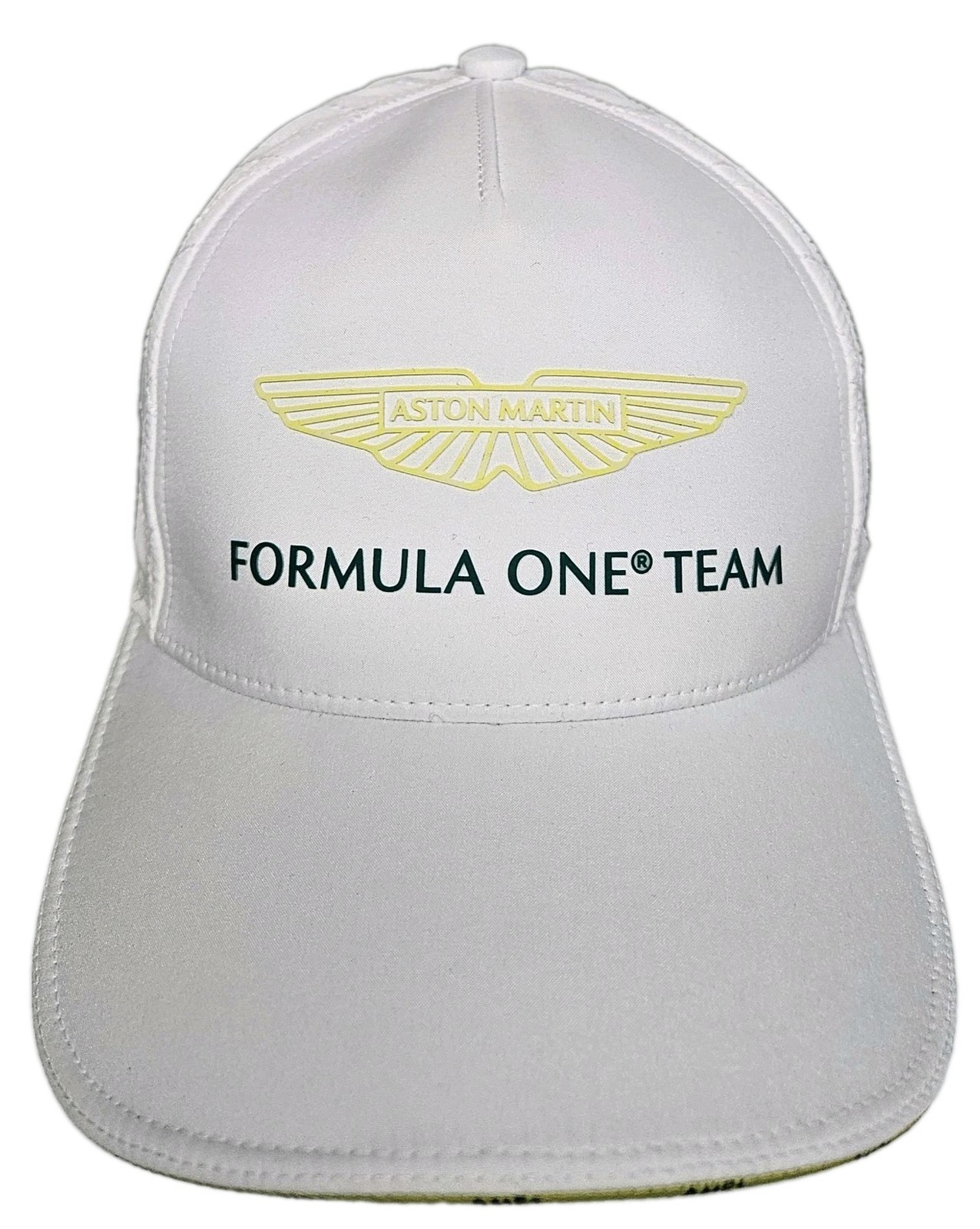 Aston Martin Aramco Formula One Team Cap White Adult Strapback Adjustable NWT