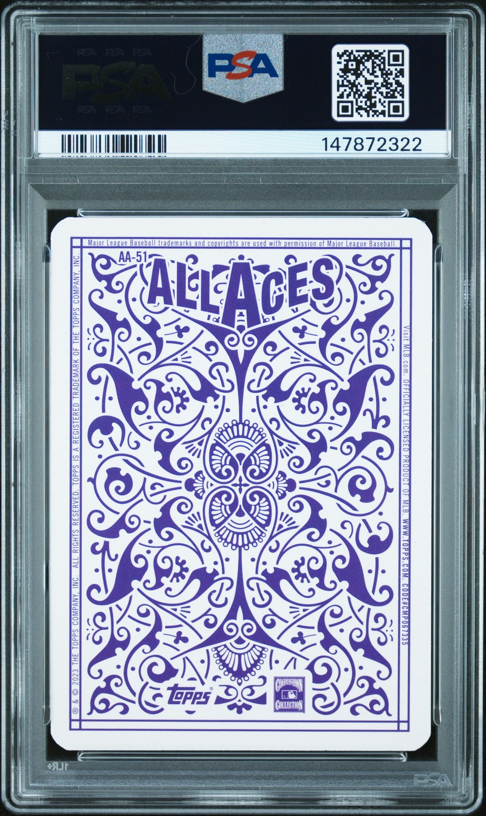 2023 TOPPS ALL ACES UPDATE #AA51 NOLAN RYAN PSA 10