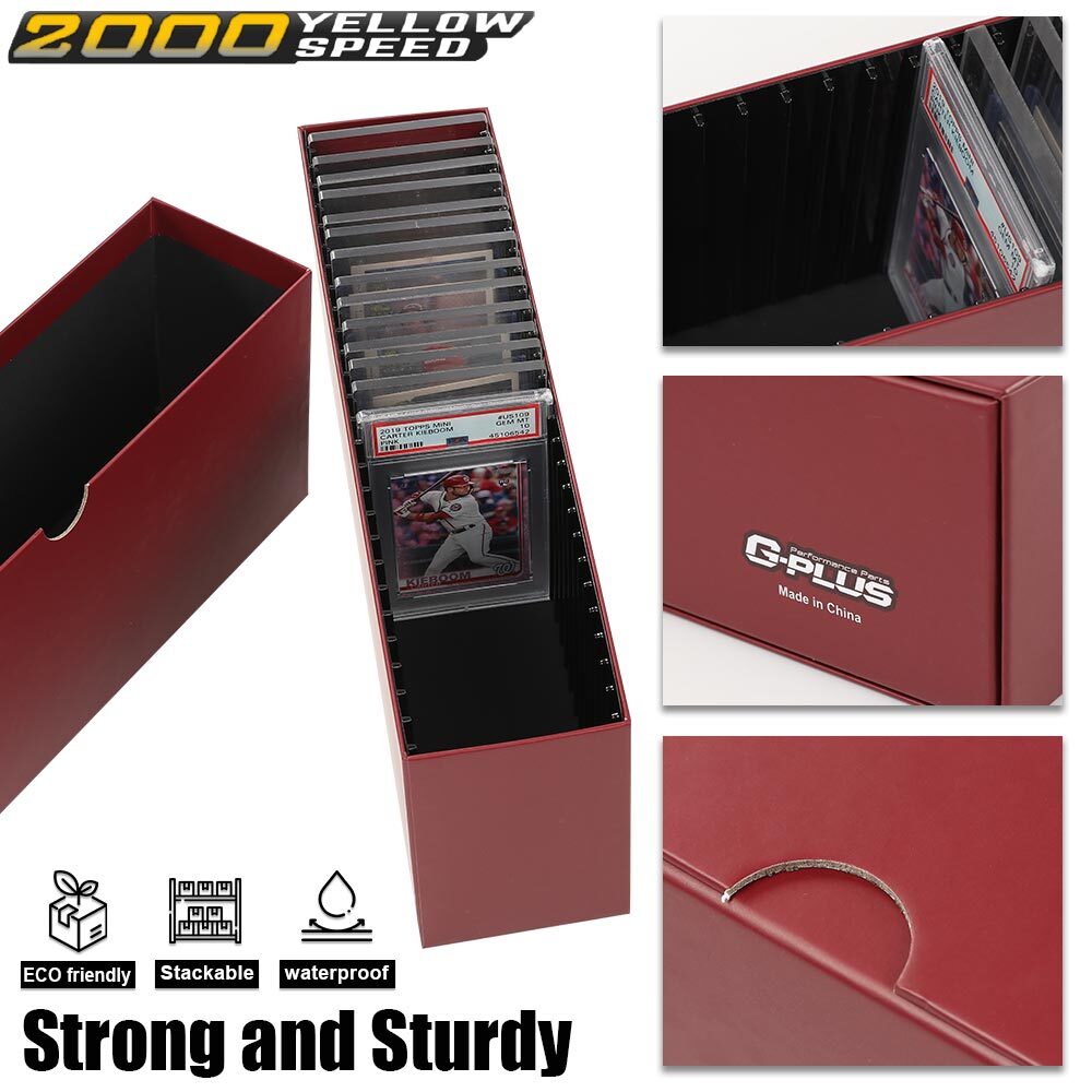 For PSA Certified Slabs Storage Case MTG Pokemon Slotted Graded Card Box
