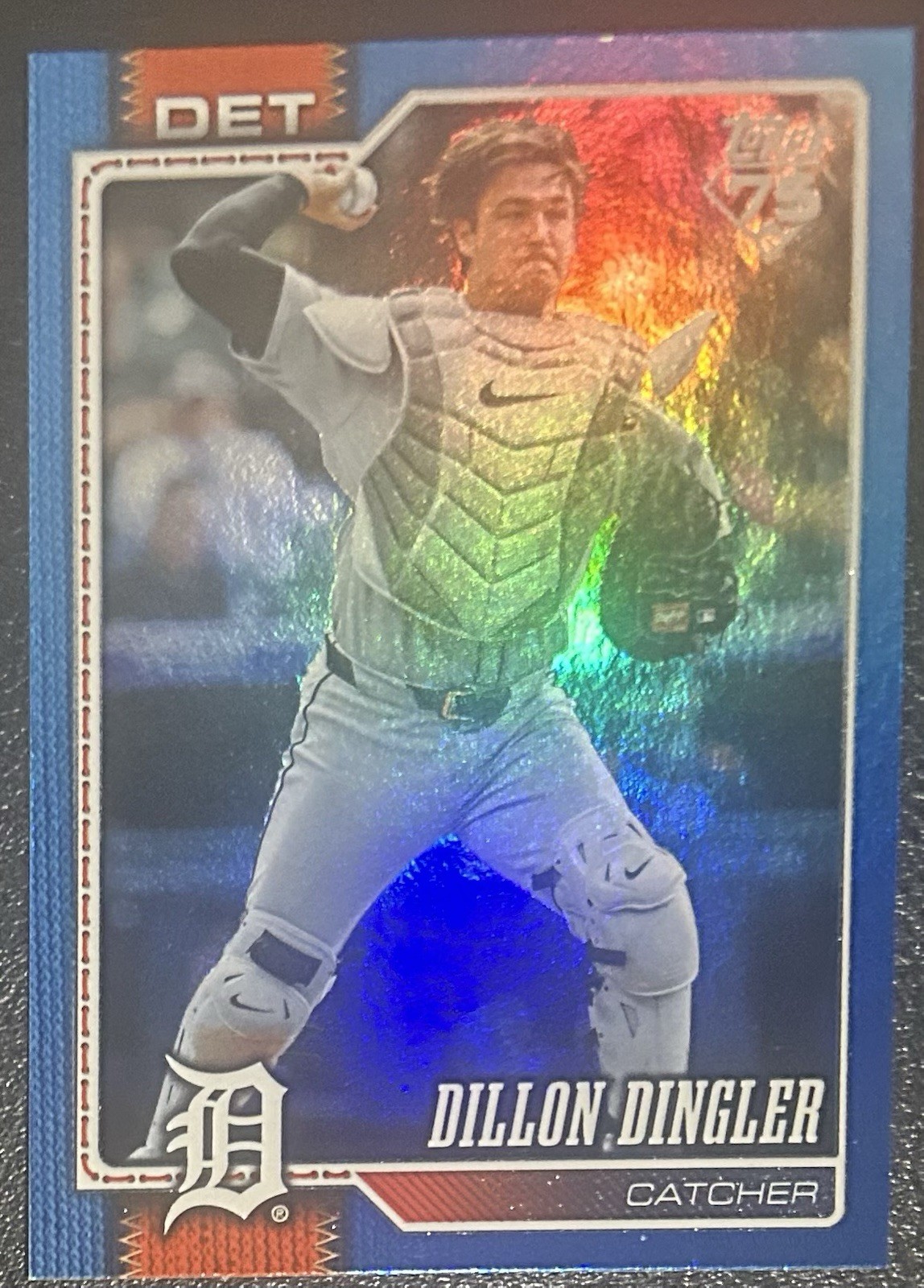 2026 Topps Series 2 Dillon Dingler #351 Blue Rainbow Foil /150 Detroit Tigers