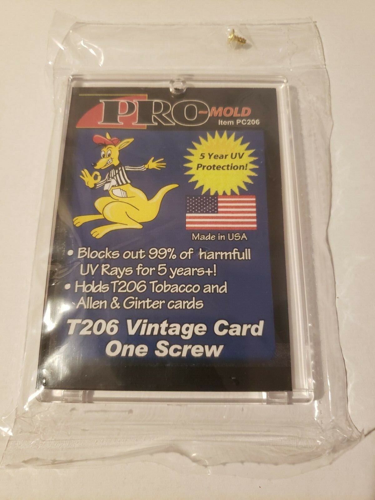 (12-Pack) Pro-Mold Mini Tobacco (1-Screw) Screw Down Card Holder T-206 Mini A&G