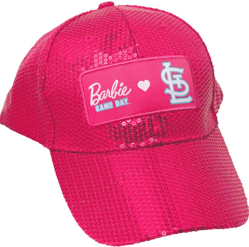 St Louis Cardinals Barbie Game Day Sequin Cap 6/25/26 Theme SGA Ship In Box NEW