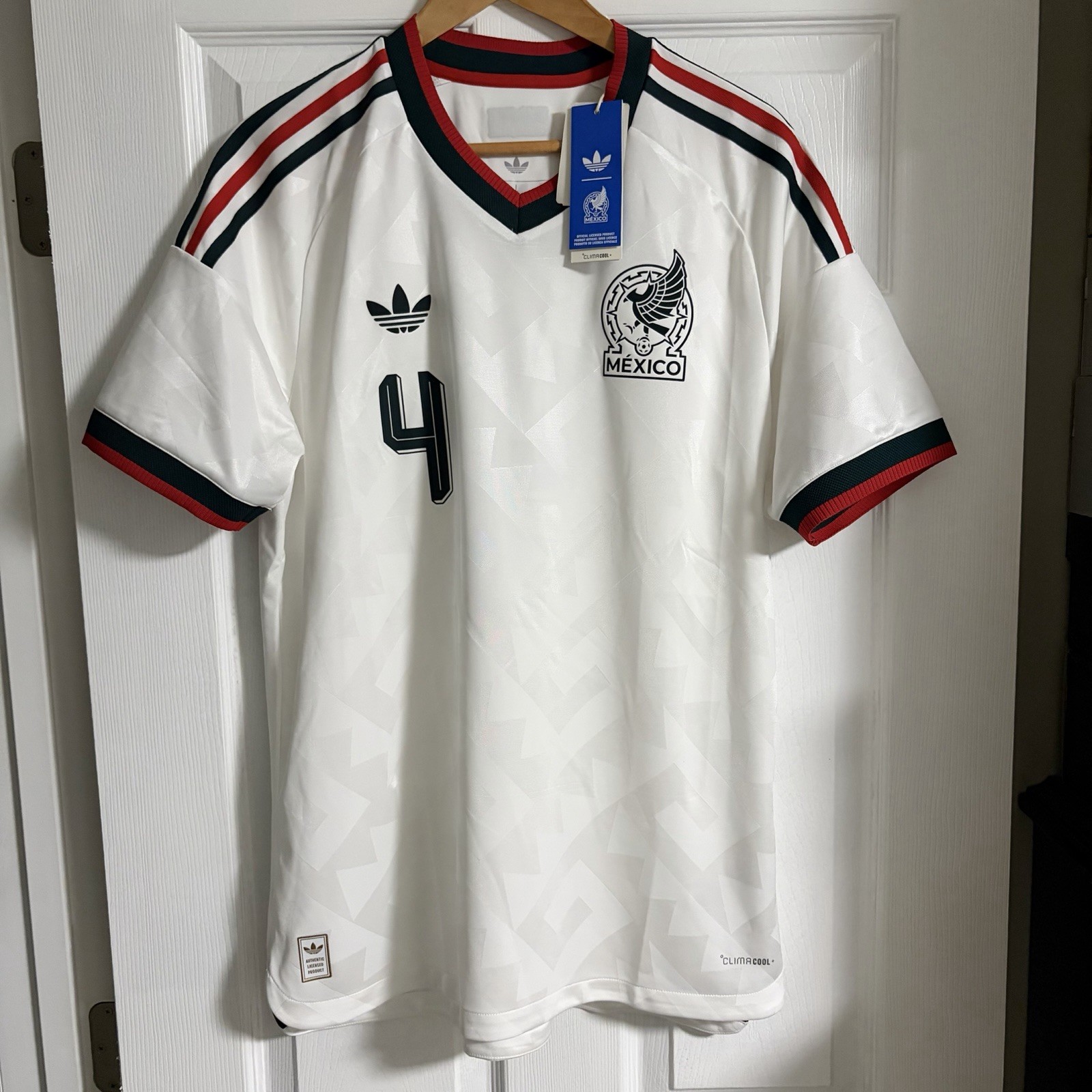 Adidas Mexico Authentic Away World Cup Jersey 2026 Men’s Large E Alvarez #4