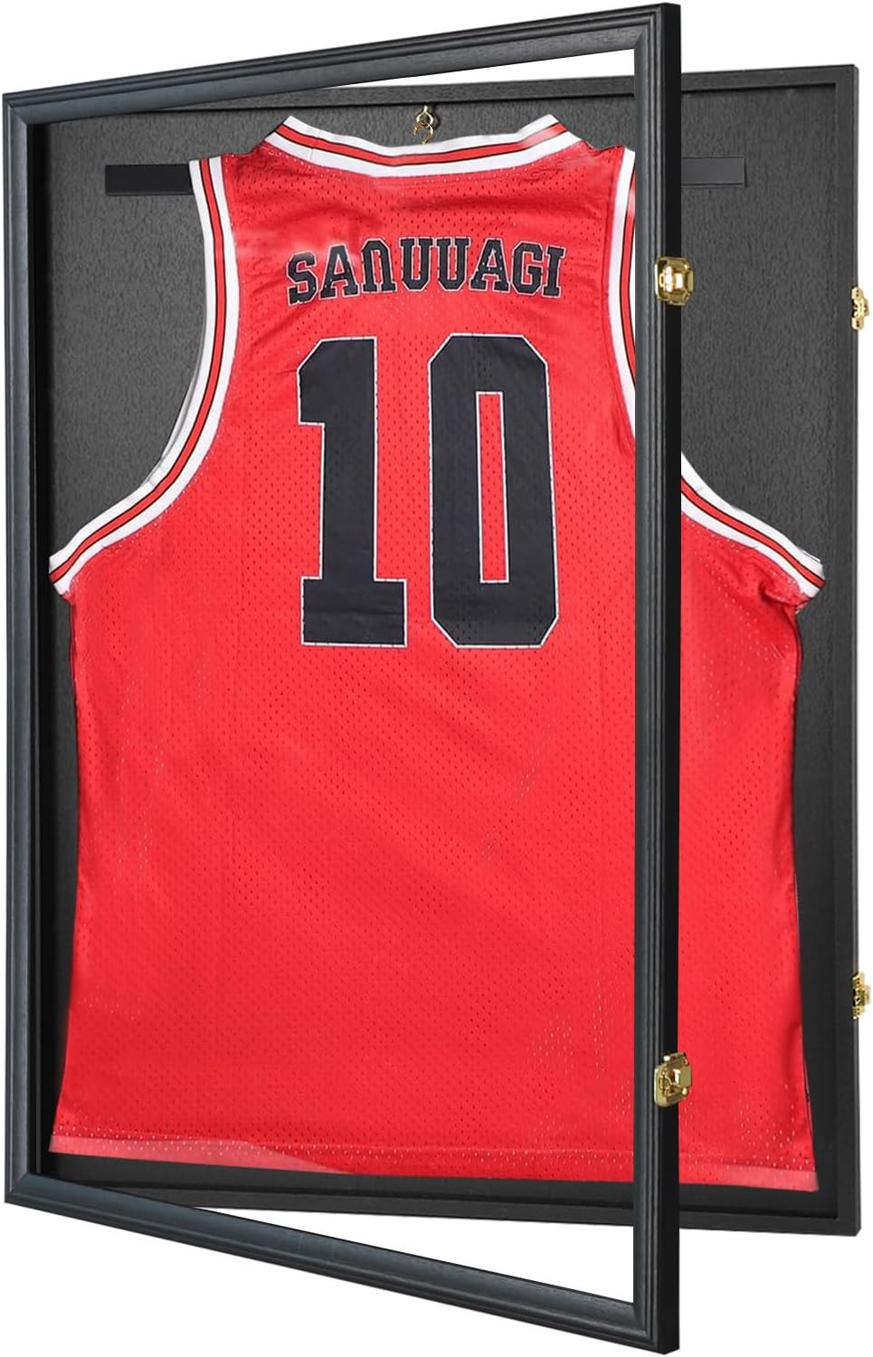 Jersey Frame Display Case Large Lockable Sports Jersey Frame Shadow Box with Uv
