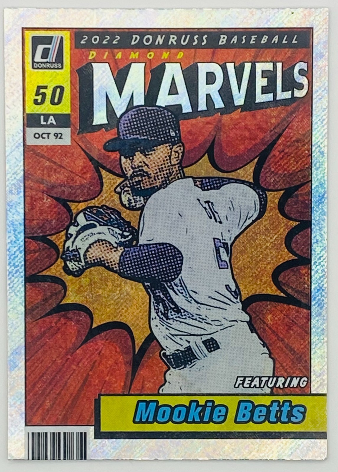 2022 Panini Donruss – Marvels Mookie Betts #M-3 Diamond DODGERS