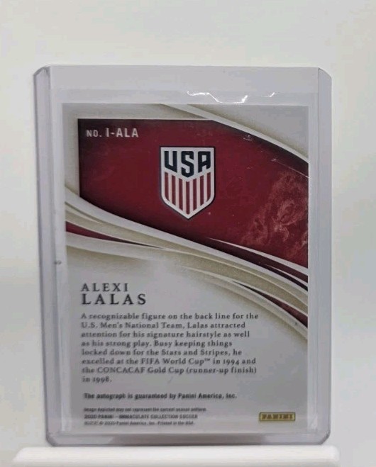 2020 Panini Immaculate Collection INK Bronze Auto #I-ALA Alexi Lalas 30/50 USA