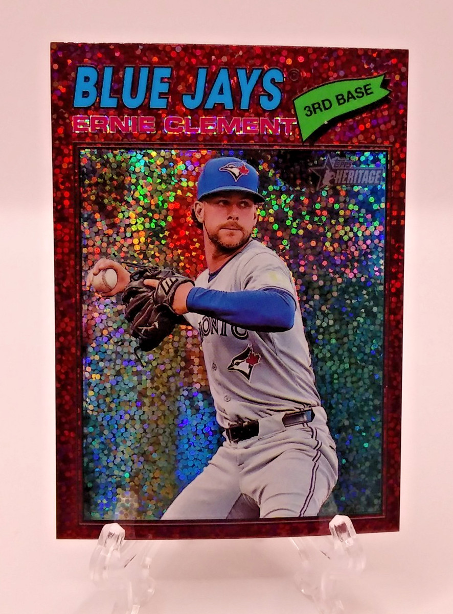 2026 Topps Heritage Sparkle Ernie Clement #21 Blue Jays MLB