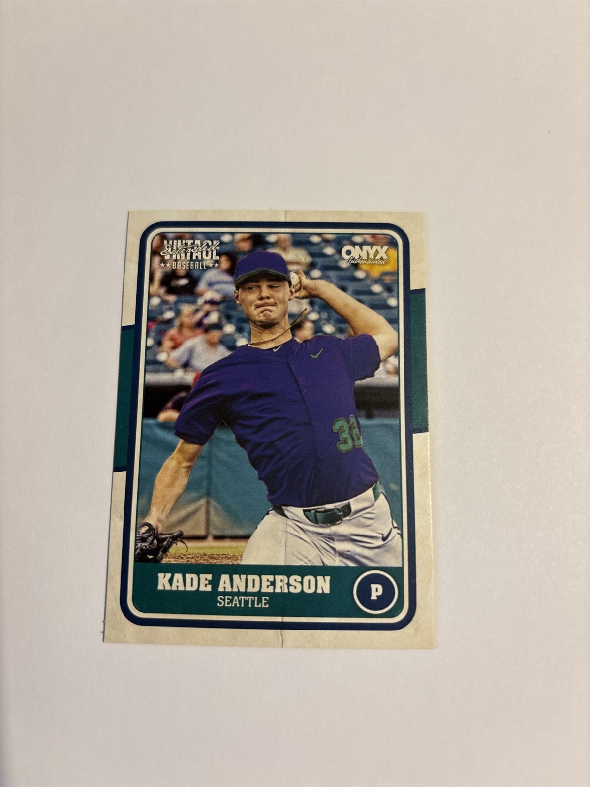 2025 Onyx Vintage Extended Kade Anderson Base #OVKAAN – Mariners