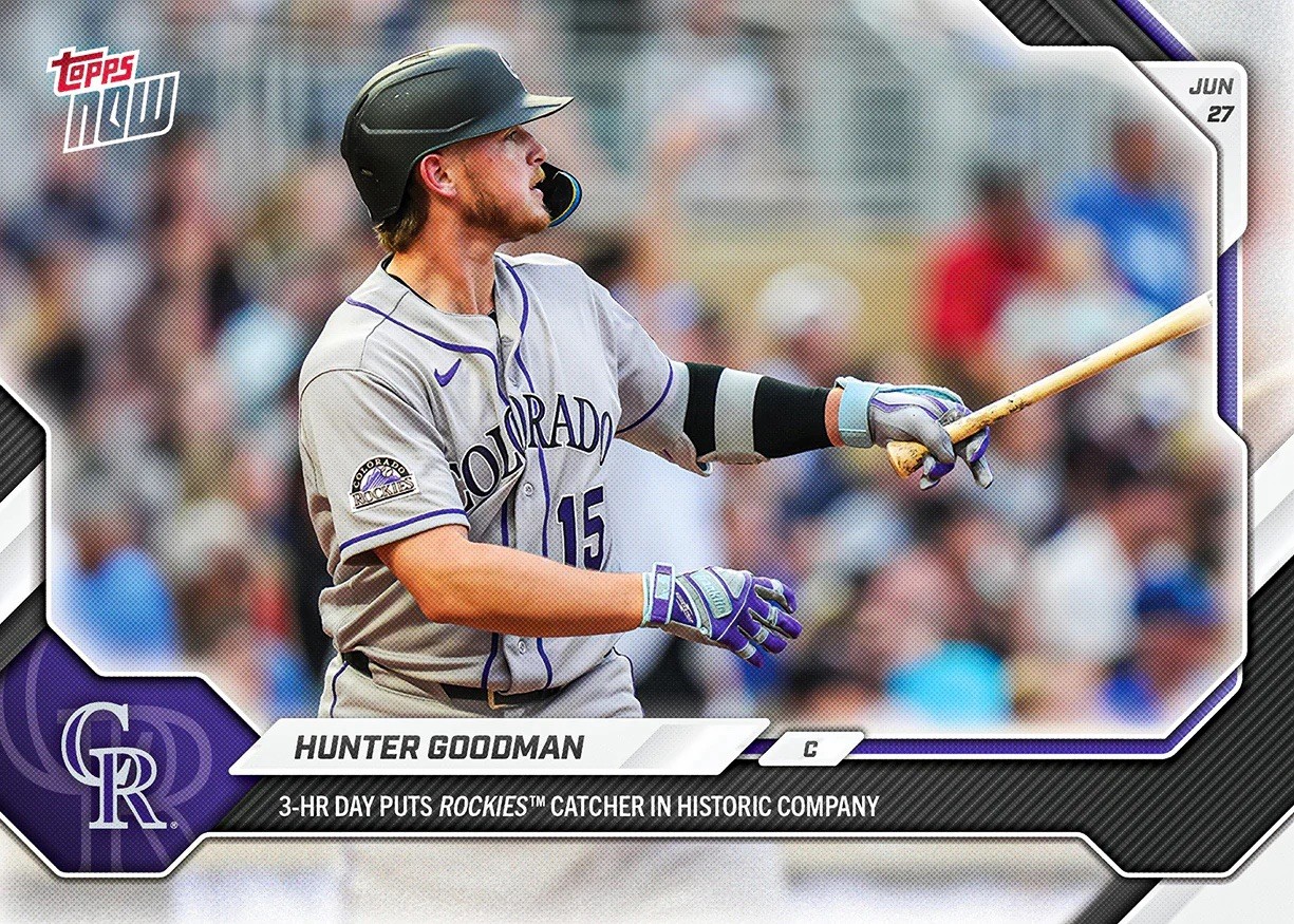 Hunter Goodman – 3-HR Game 2026 MLB Topps NOW Card 387 – *PRESALE*