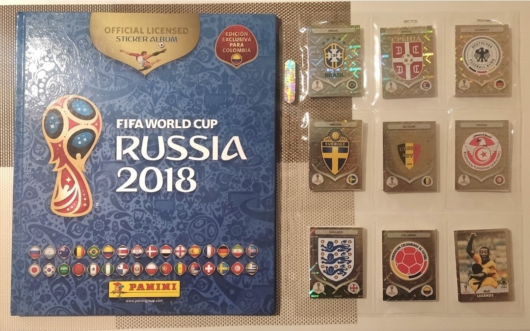 Panini World Cup Russia 2018 Complete HARD COVER Pink Back Rare Ver. COLOMBIA