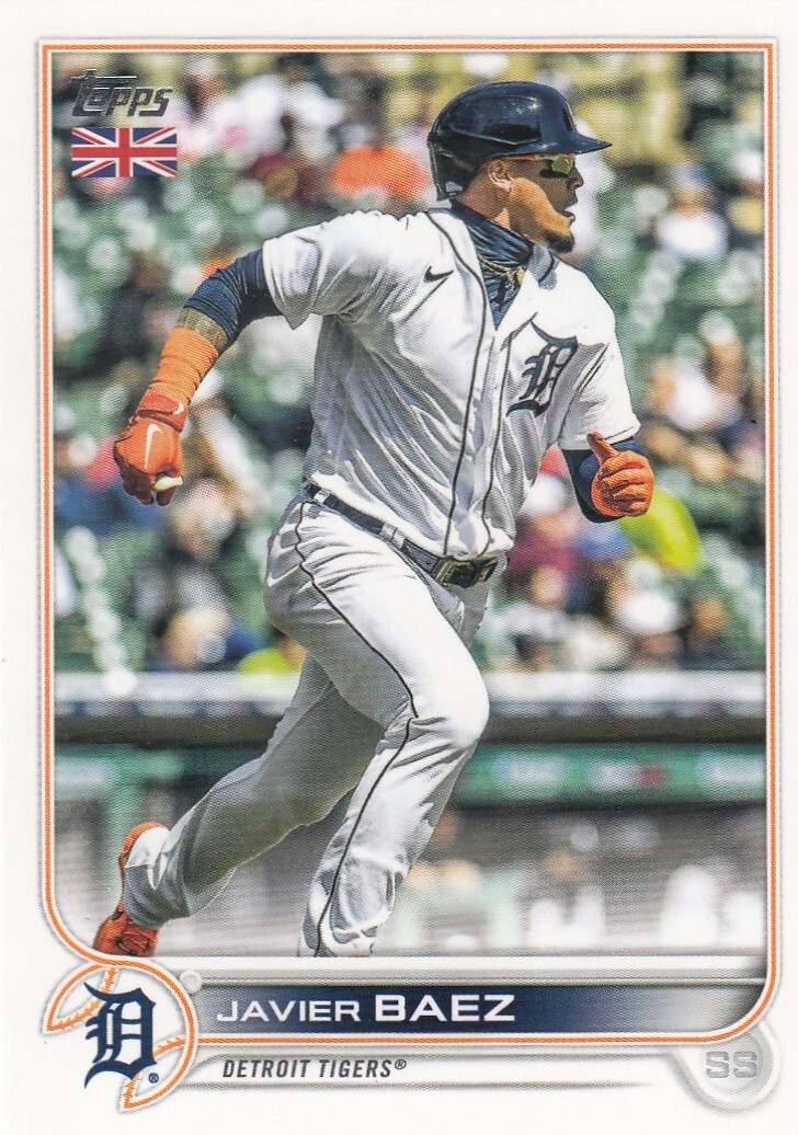 JAVIER BAEZ TOPPS UK UNITED KINGDOM BASE DETROIT TIGERS #67 2022 22