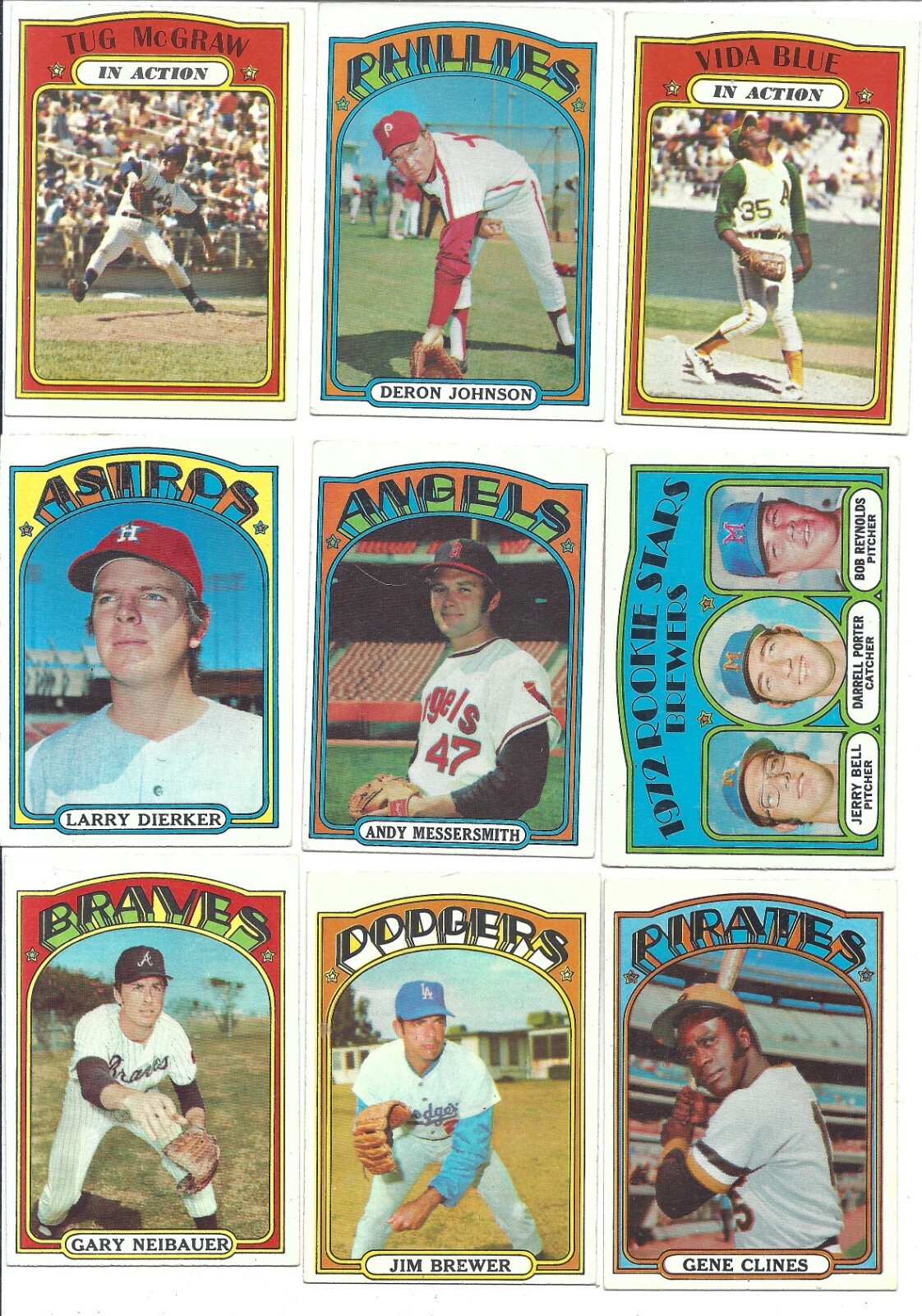 1972 Topps Baseball Cards ⚾ Pick A Player You Choose Finish Your Set VG Aaron