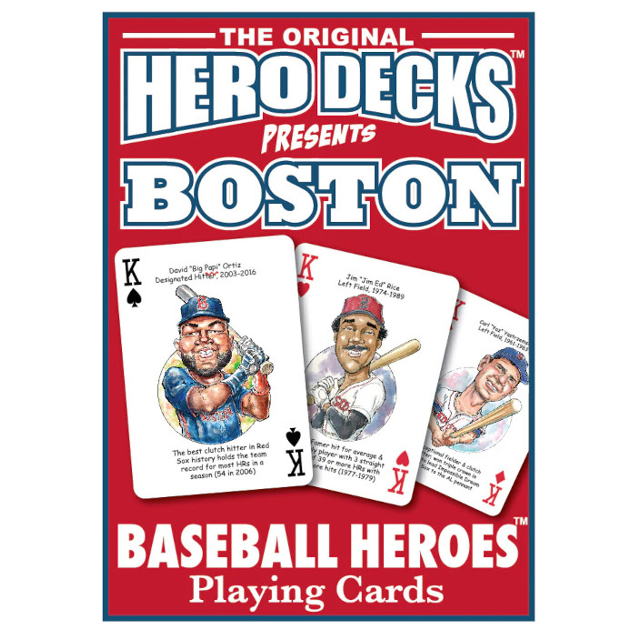 MLB Baseball Hero Decks Caricature 52 Playing Cards rare custom Parody art