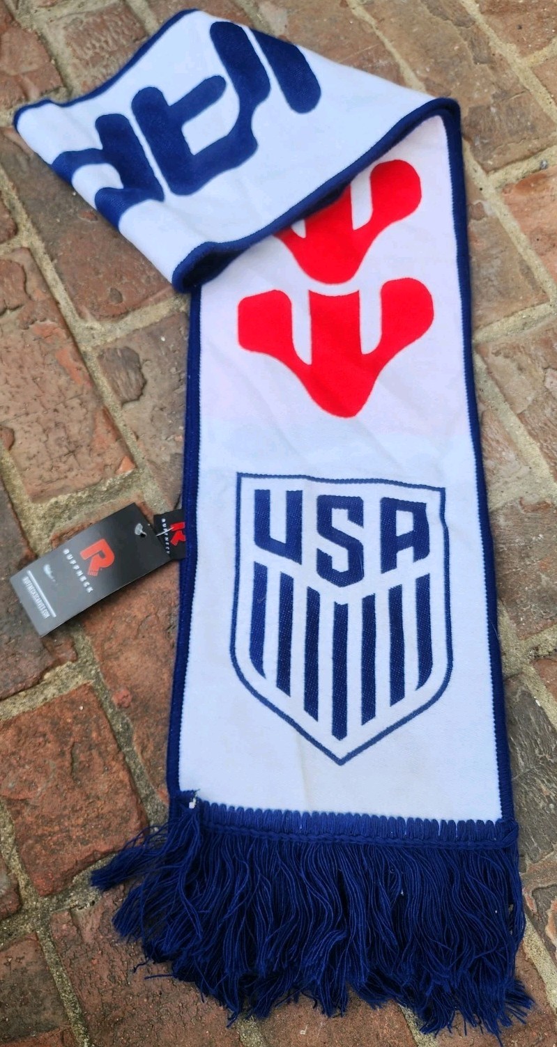 RUFFNECK Only Forward Licensed US Soccer National Team Scarf Red White Blue, NEW