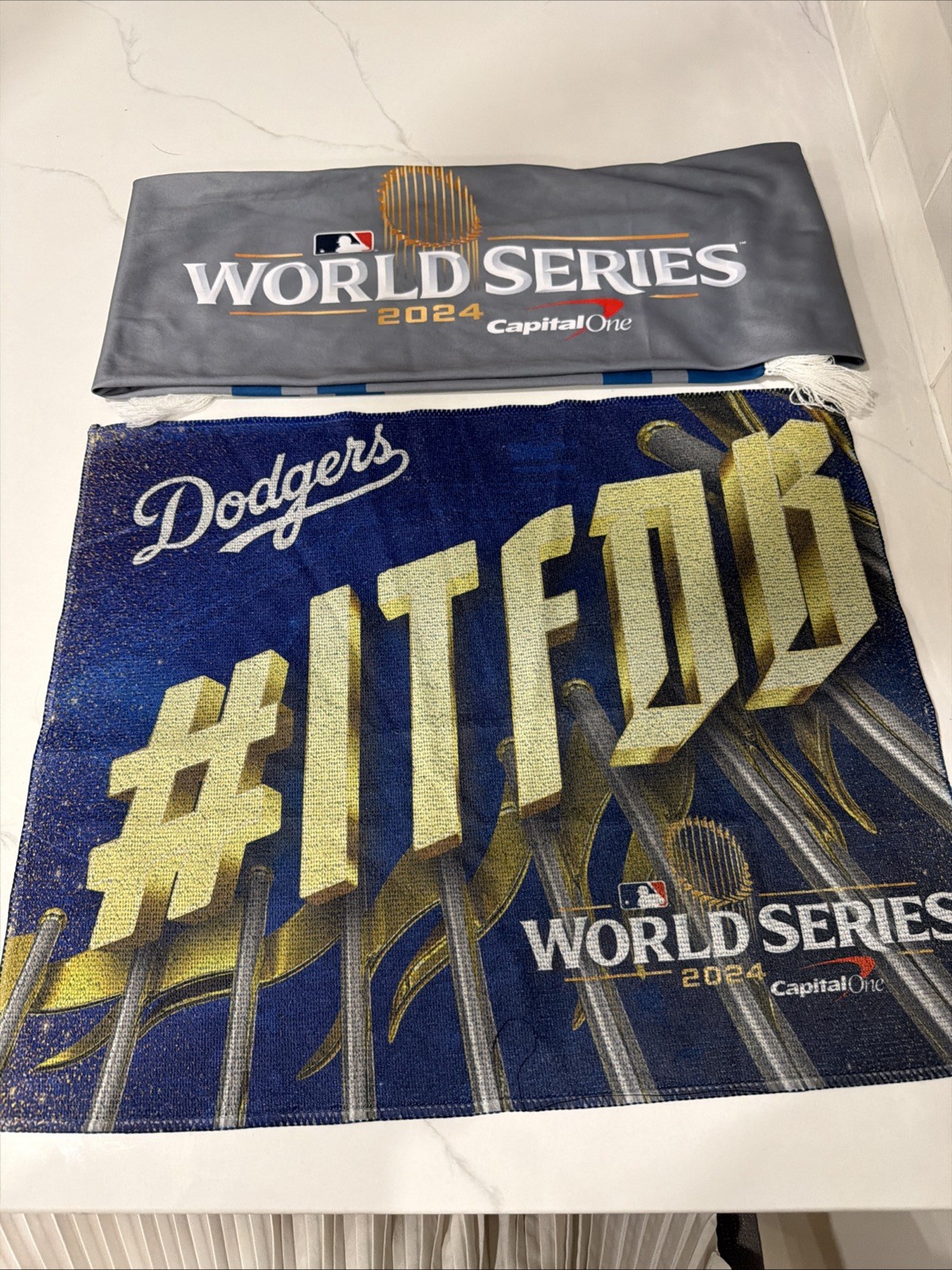 Limited WORLD SERIES 2024 MLB LA Dodgers Yankees Rally Towel Scarf SGA Game One