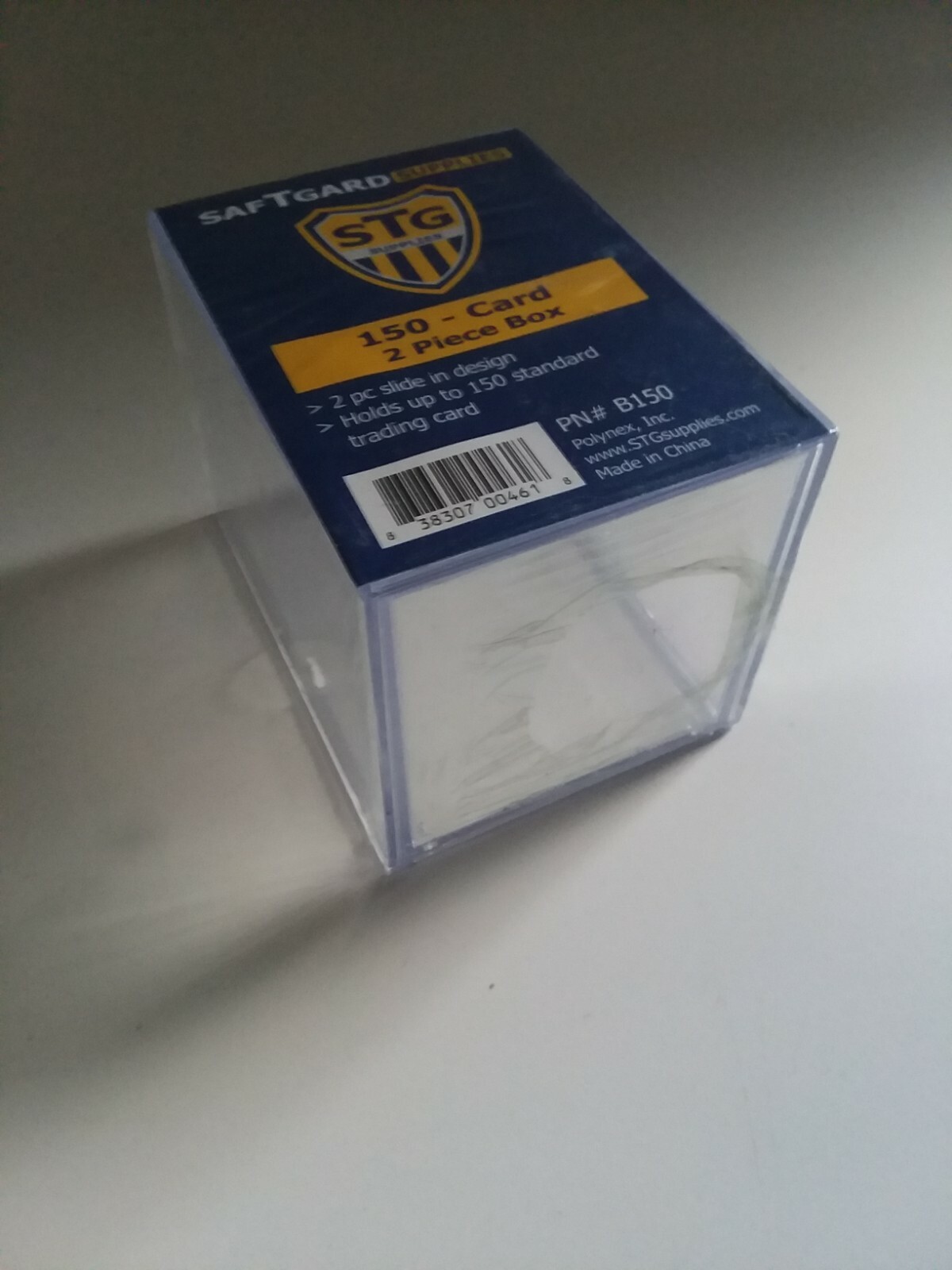 SafTgard 150ct Plastic Card Box 2 Piece Slide Design NIP Small Figures Models