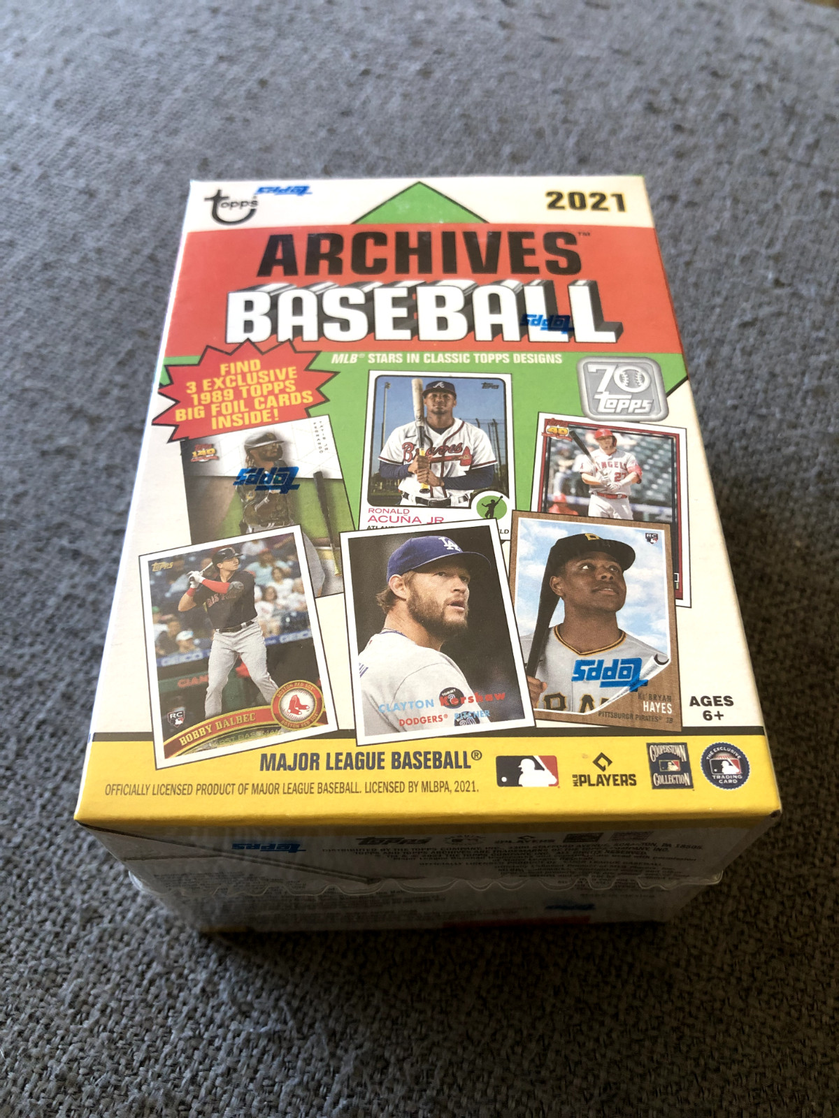 2021 Topps Archives (4) Blaster Boxes – ’89 Big Foil, Fan Favorite Autos, etc.