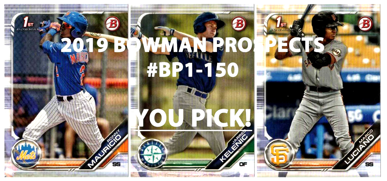 2019 Bowman Prospects #BP1-BP150 Your Choice $2 or 2 Card Minimum YOU PICK!