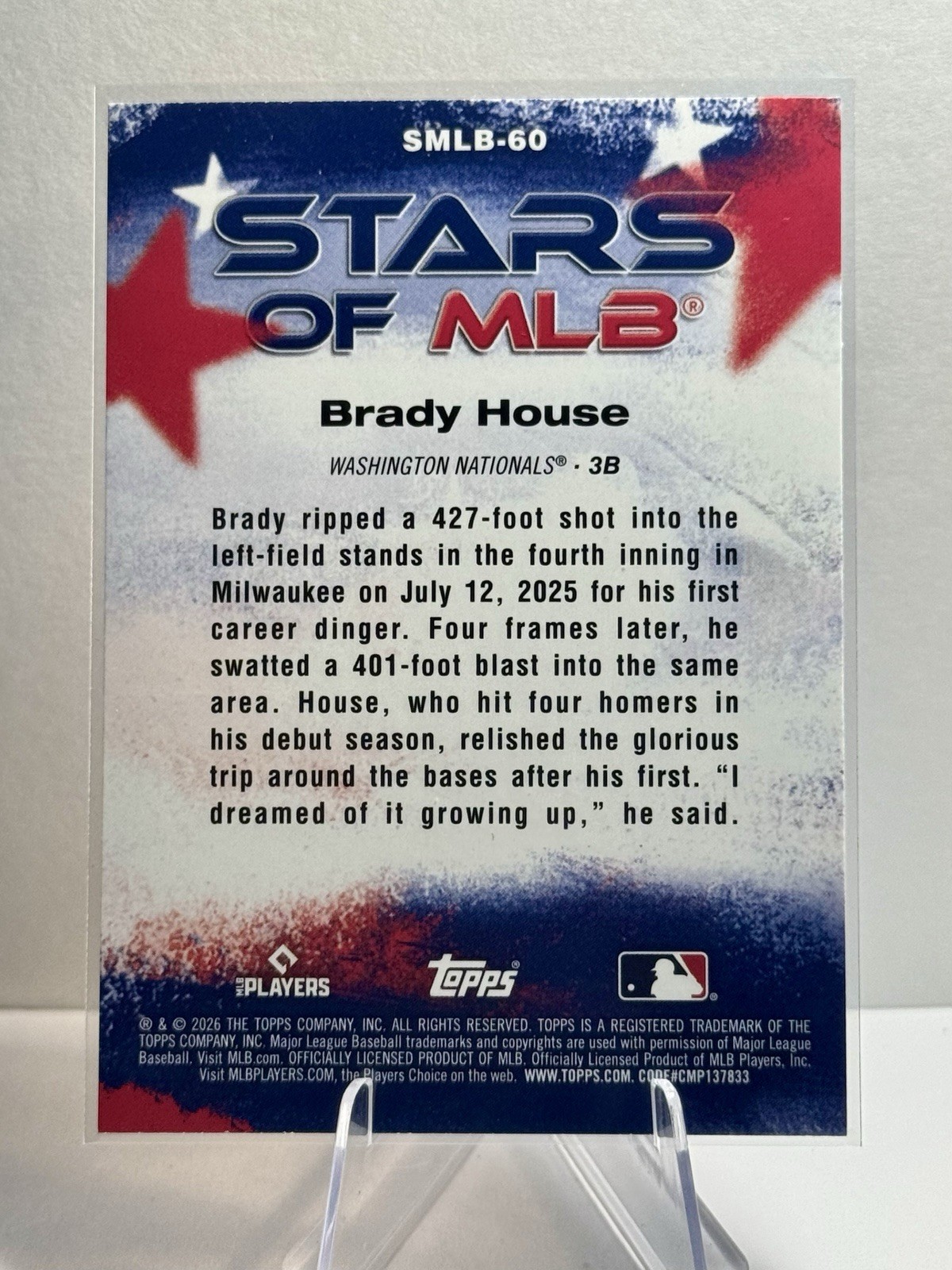 2026 Topps SMLB Inserts/ All Rookies – 5 Card Lot Stars Of MLB