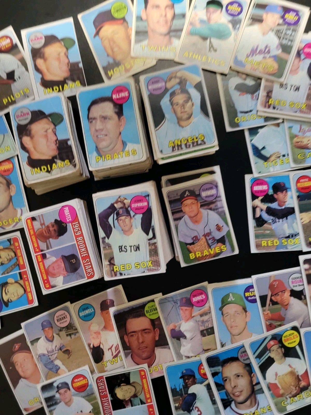 1969 Topps Baseball Set Builder Lots – 36 Different Vintage Cards