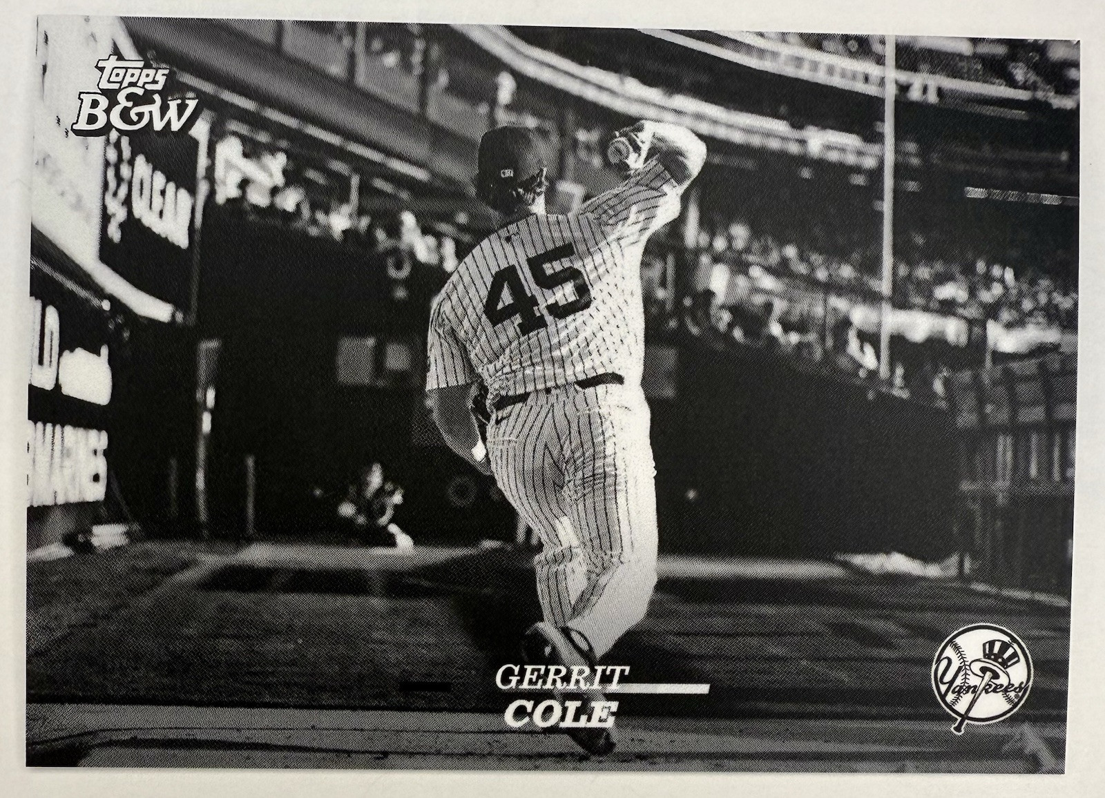 2024 Topps Black & White Gerrit Cole New York Yankees #100