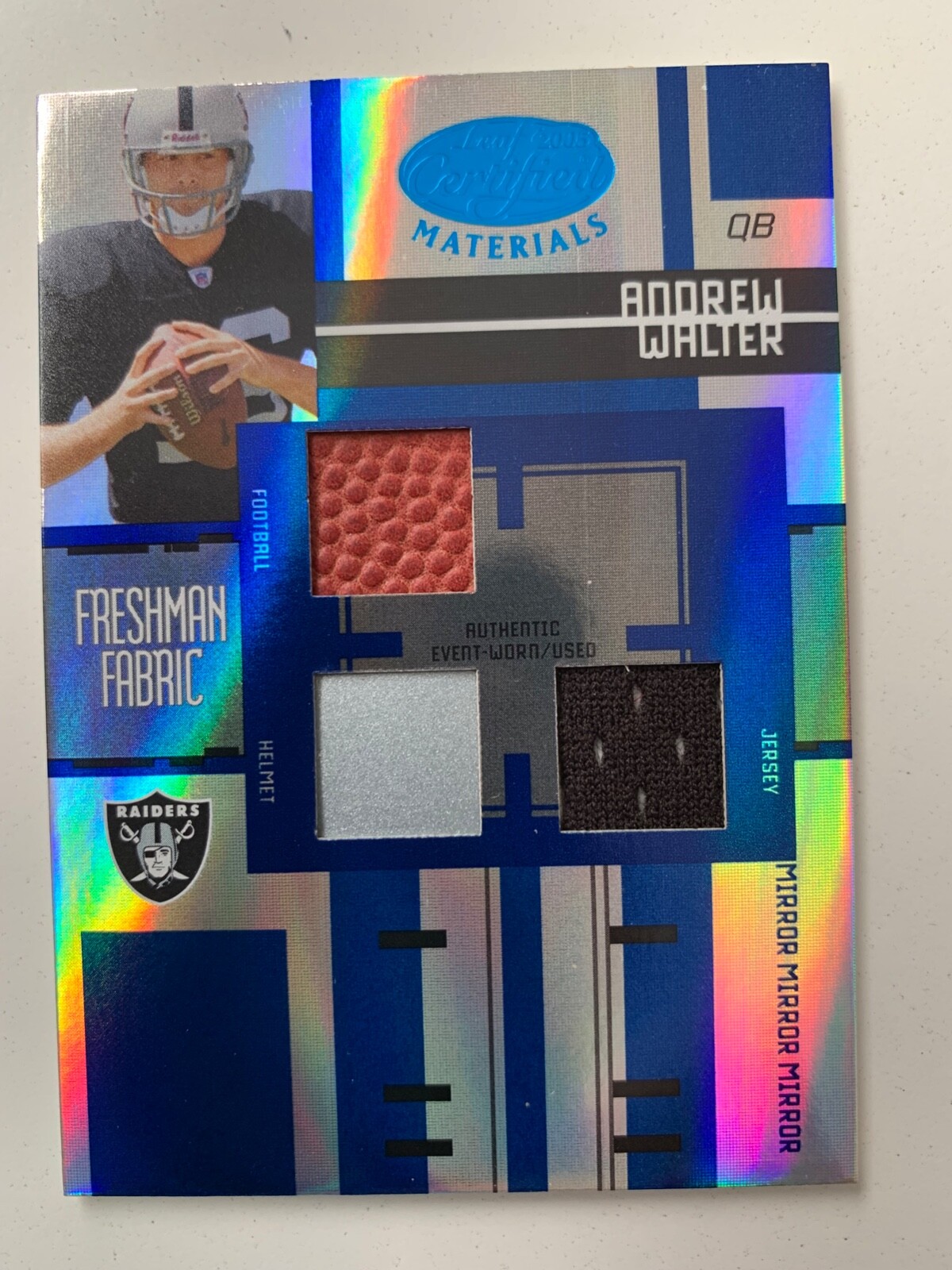 2005 Leaf Certified rc rainbow ANDREW WALTER /5 /25 /50 /150!! Oakland raiders