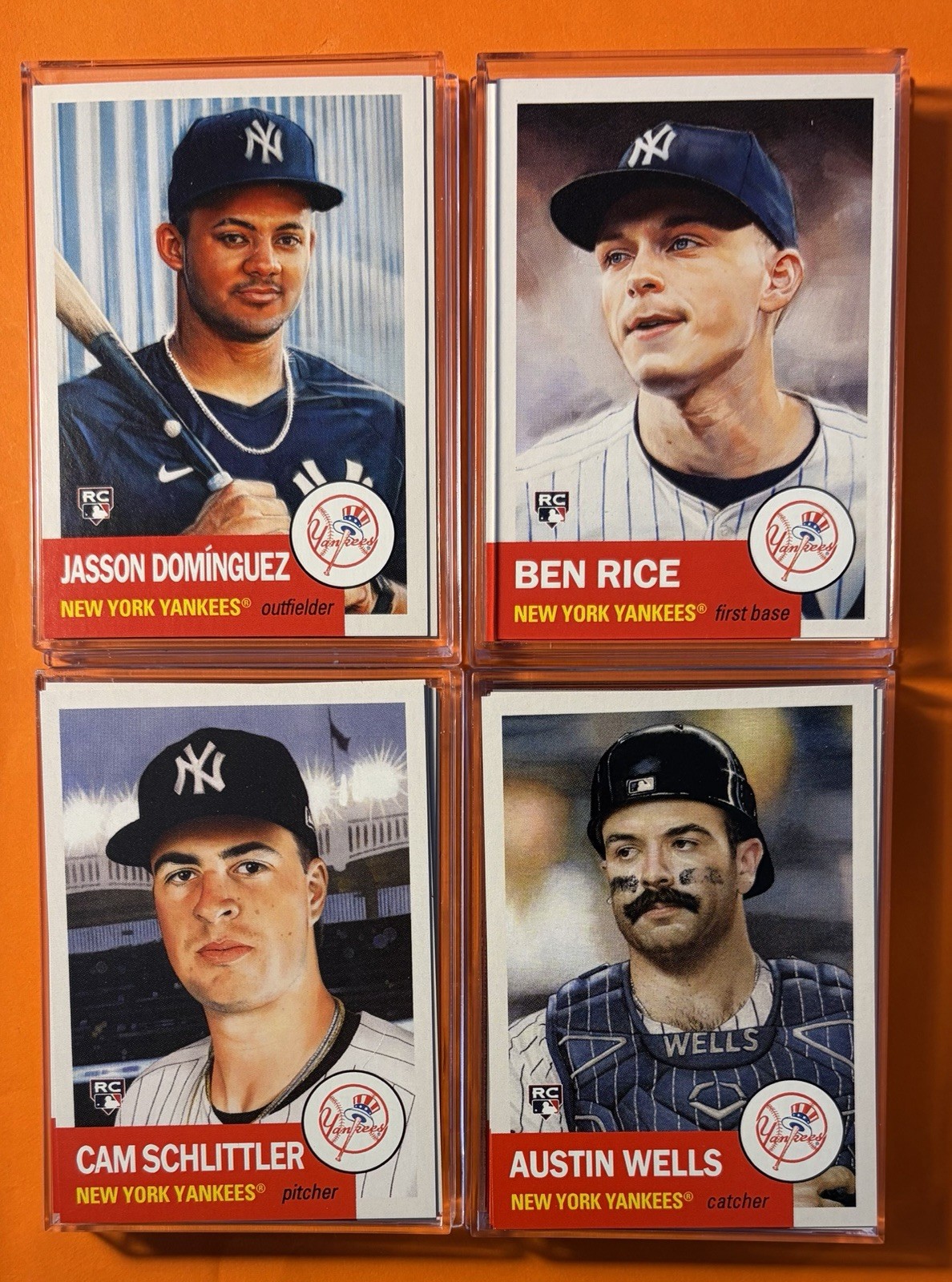 Topps Living Set CAM Schlittler RC BEN RICE RC Dominguez Wells (4) Yankees NIB