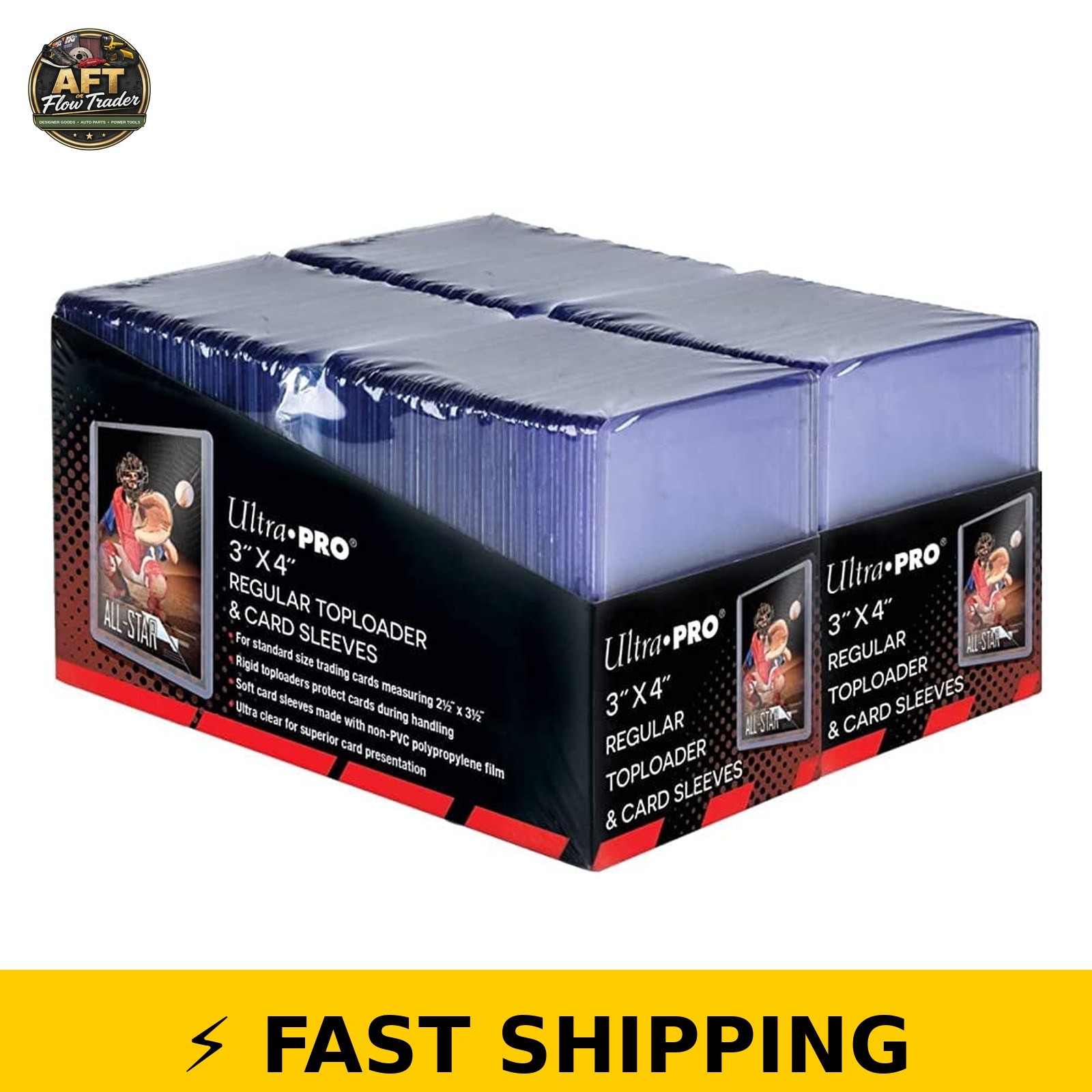 Ultra Pro 35pt 3X4 Clear Toploader 200ct Trading Card Protectors