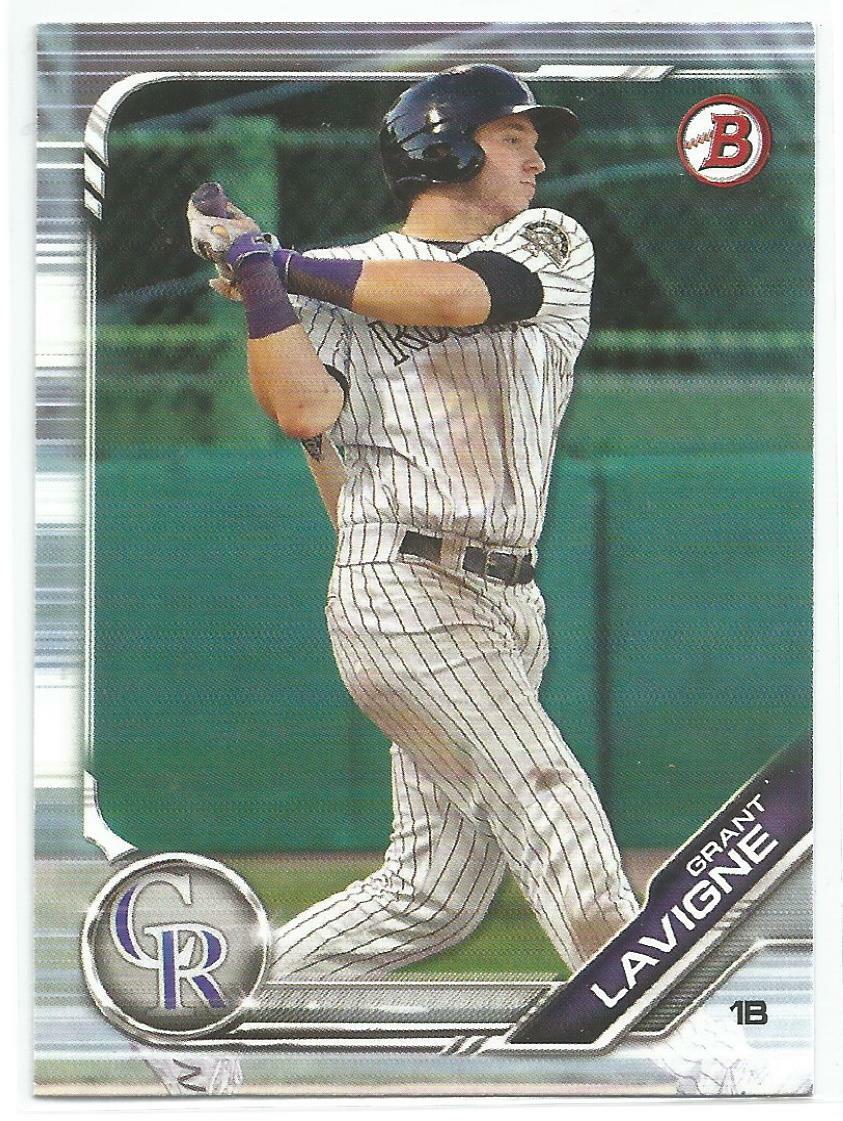 Grant Lavigne Colorado Rockies 2019 Bowman Draft