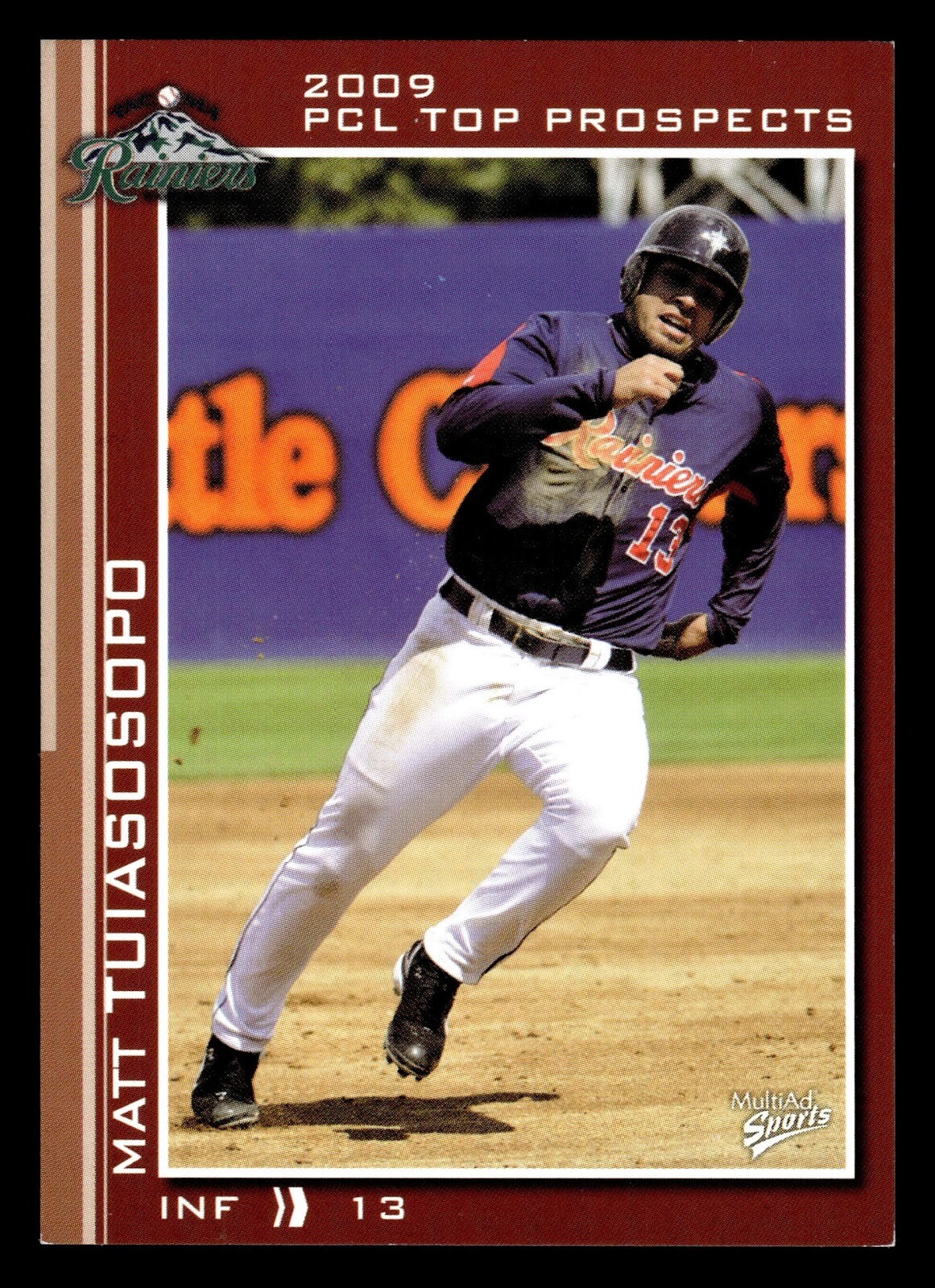 2009 MultiAd Pacific Coast League Top Prospects PCL AAA #36 Matt Tuiasosopo