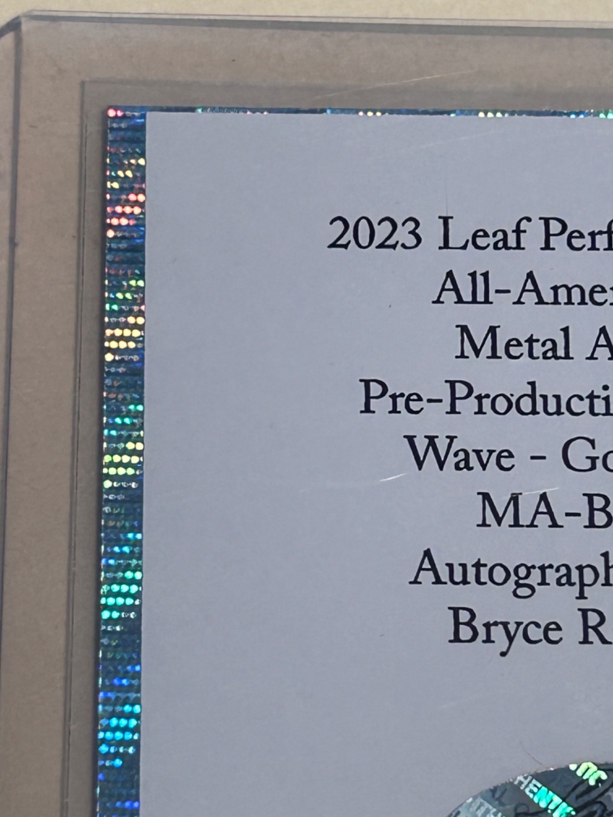 #1/1 BRYCE RAINER AUTO 2023 PG GOLD WAVE SSP AUTOGRAPH TIGERS
