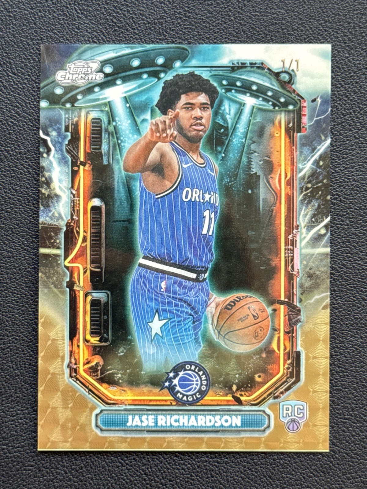 2025-26 Topps Chrome Cosmic Rookie 1/1 Superfractor Jase Richardson ET-24