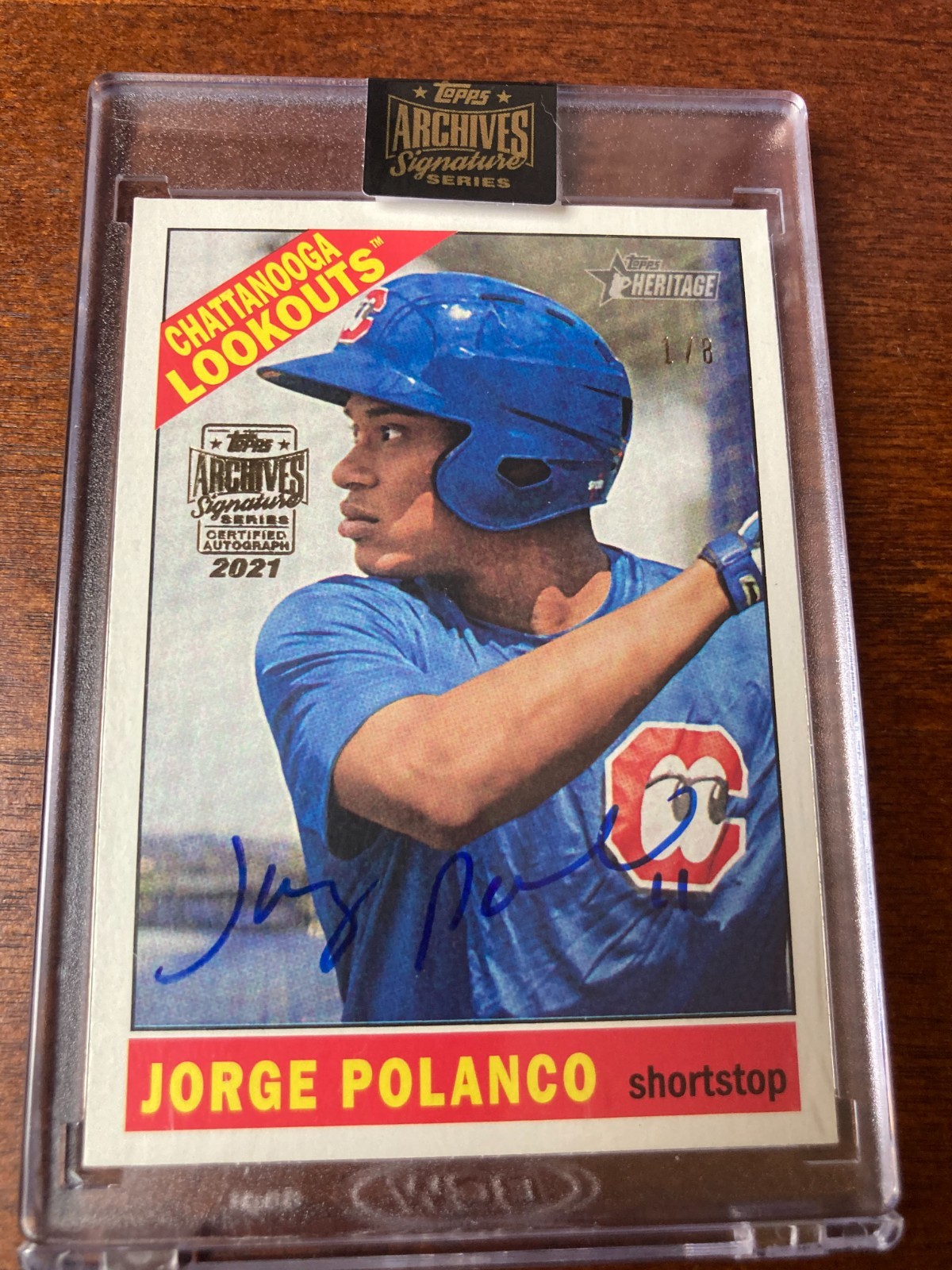 2021 Topps Archives Jorge Polanco Auto 01/08 Retro Autograph