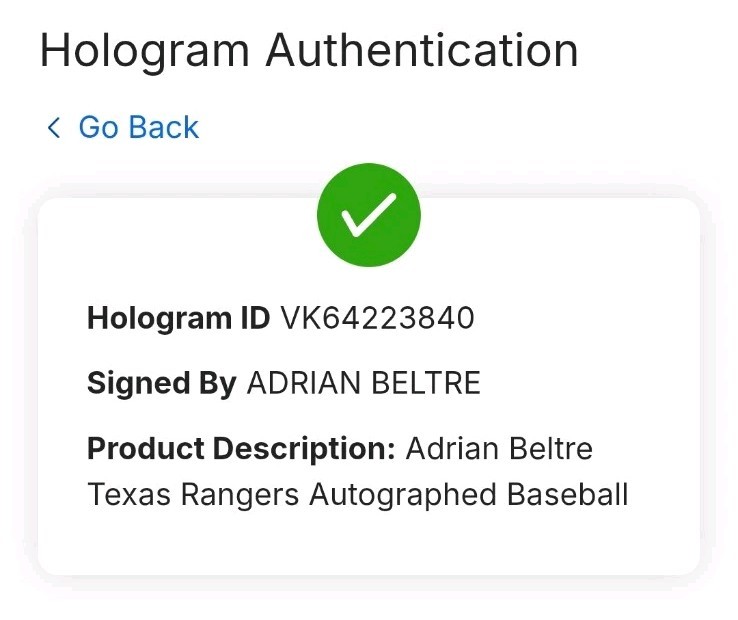 Adrian Beltre Rangers Signed Baseball – Fanatics Authentic