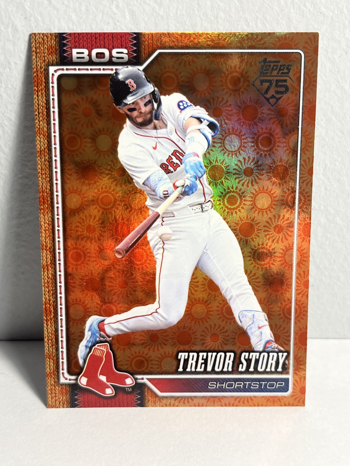 2026 Topps Series 2 – Trevor Story Holiday Sun Foil #536 Red Sox