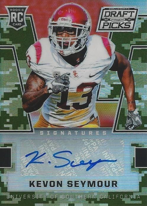 2016 Panini Prizm Kevon Seymour AUTO RC #199 Buffalo Bills USC