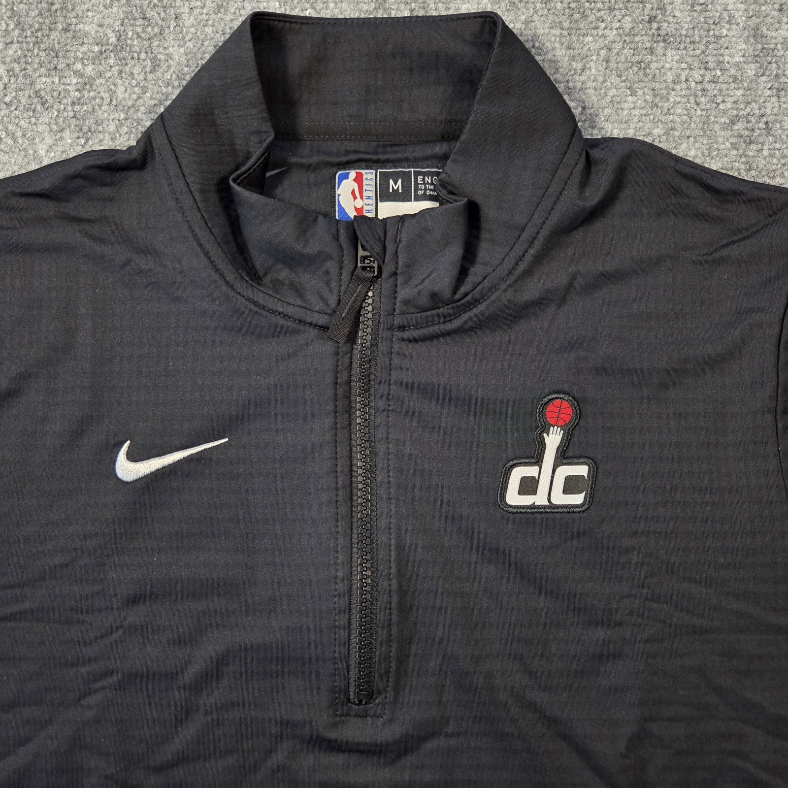 Nike Washington Wizards NBA Authentics Pullover Mens Medium Black FV0938-010
